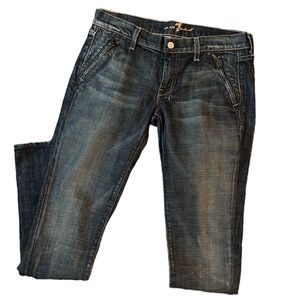 7 for All Mankind Cuff Zipped Pockets Jeans